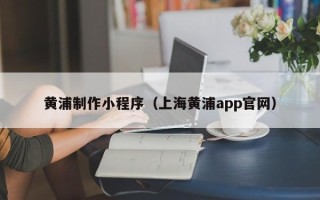 宣汉黄浦制作小程序（上海黄浦app官网）